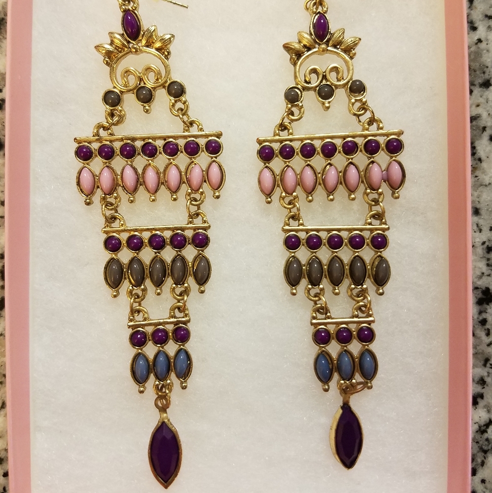 Bebe chandelier earrings